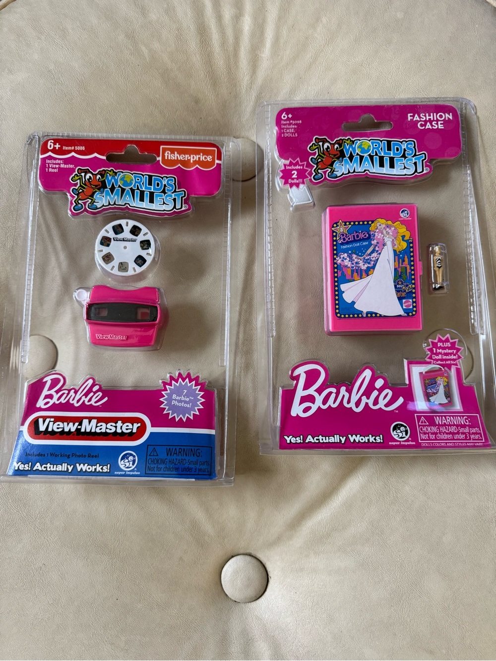 Fisher-Price Barbie World's Smallest View-Master Set - Pink & White